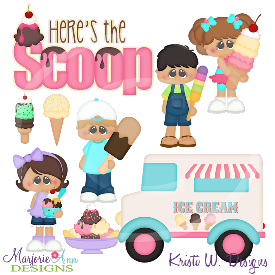 Here's The Scoop Cutting Files-Includes Clipart - Click Image to Close